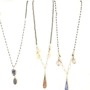 Annie Selke Bittersweet Designs handcrafted necklaces. All three.